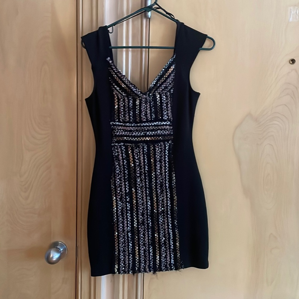 Free people mini party dress! Gorgeous texture on front and light sparkle!